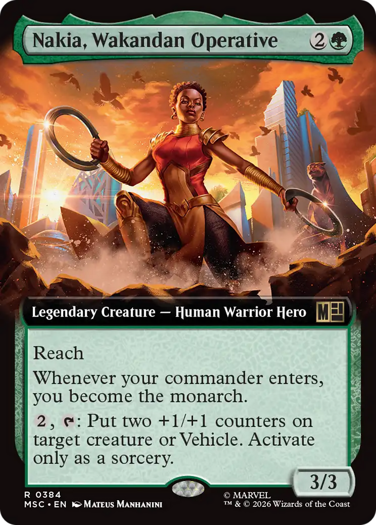Nakia, Wakandan Operative (Extended Art) [Marvel Super Heroes Commander] | Mega City Incorporated