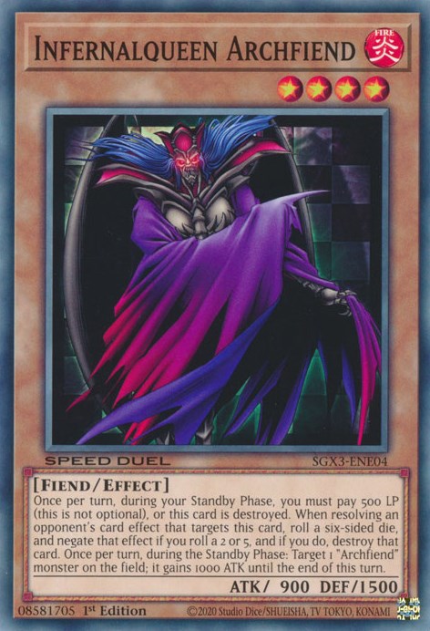 Infernalqueen Archfiend [SGX3-ENE04] Common | Mega City Incorporated