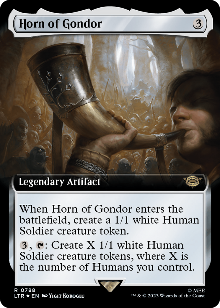 Horn of Gondor (Extended Art) (Surge Foil) [The Lord of the Rings: Tales of Middle-Earth] | Mega City Incorporated