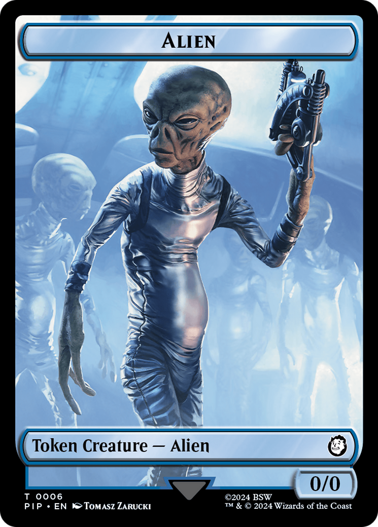 Alien // Clue Double-Sided Token [Fallout Tokens] | Mega City Incorporated