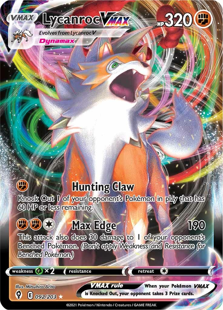 Lycanroc VMAX (092/203) [Sword & Shield: Evolving Skies] | Mega City Incorporated