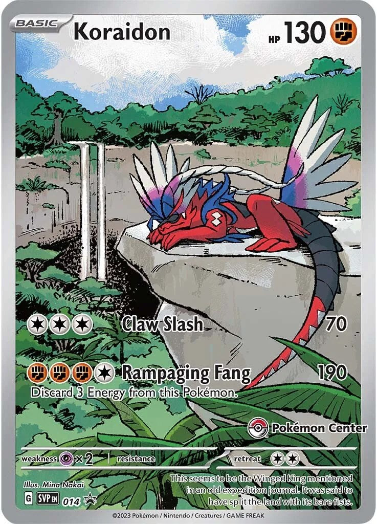 Koraidon (124/198) (Pokemon Center Exclusive) [Scarlet & Violet: Black Star Promos] | Mega City Incorporated