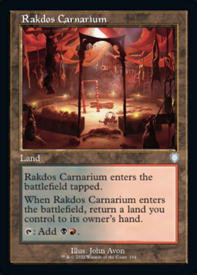 Rakdos Carnarium (Retro) [The Brothers' War Commander] | Mega City Incorporated