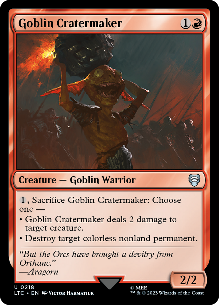 Goblin Cratermaker [The Lord of the Rings: Tales of Middle-Earth Commander] | Mega City Incorporated