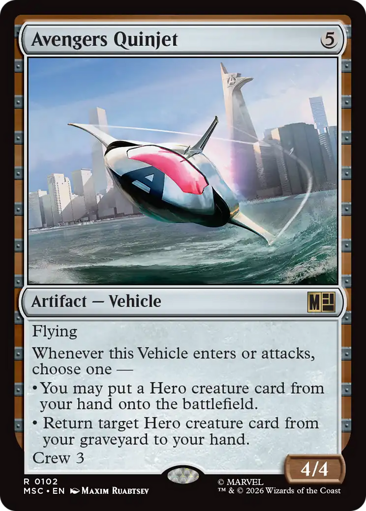 Avengers Quinjet [Marvel Super Heroes Commander] | Mega City Incorporated