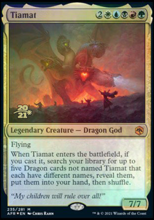 Tiamat [Dungeons & Dragons: Adventures in the Forgotten Realms Prerelease Promos] | Mega City Incorporated