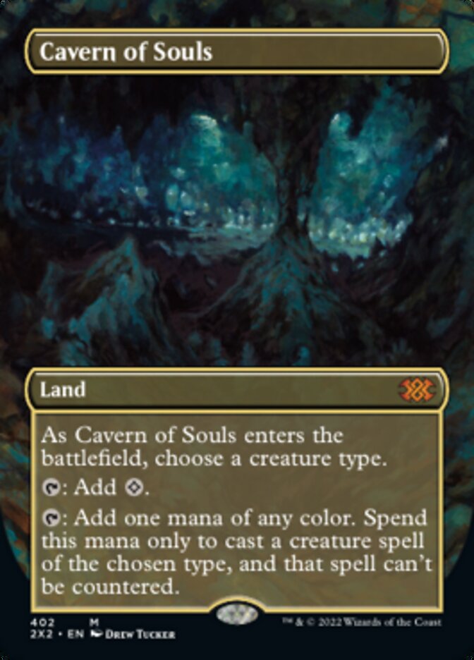 Cavern of Souls (Borderless Alternate Art) [Double Masters 2022] | Mega City Incorporated