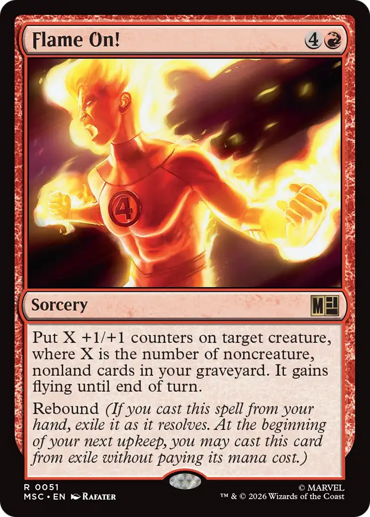 Flame On! (Surge Foil) [Marvel Super Heroes Commander] | Mega City Incorporated