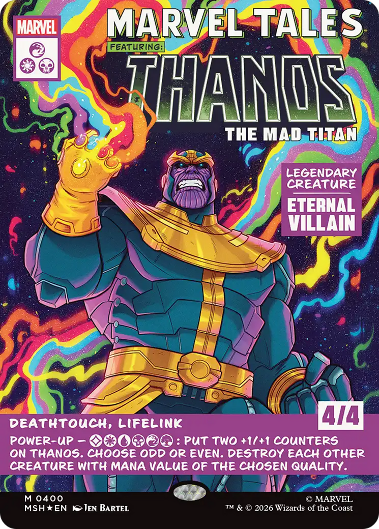 Thanos, The Mad Titan (Borderless) (0400) [Marvel Super Heroes] | Mega City Incorporated