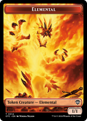 Bird Illusion // Elemental (0014) Double-Sided Token [Outlaws of Thunder Junction Commander Tokens] | Mega City Incorporated