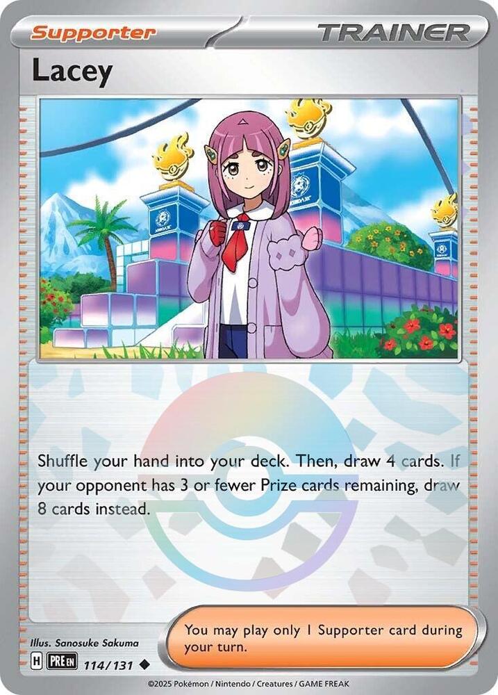 Lacey (114/131) (Poke Ball Pattern) [Scarlet & Violet: Prismatic Evolutions] | Mega City Incorporated