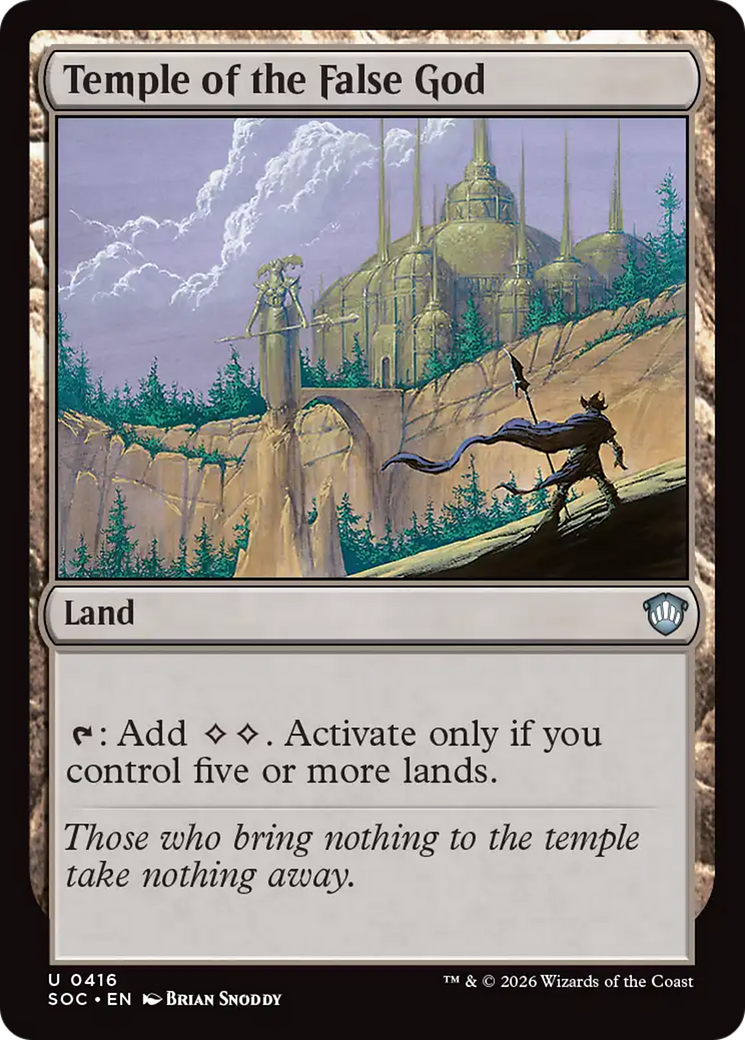 Temple of the False God [Secrets of Strixhaven Commander] | Mega City Incorporated