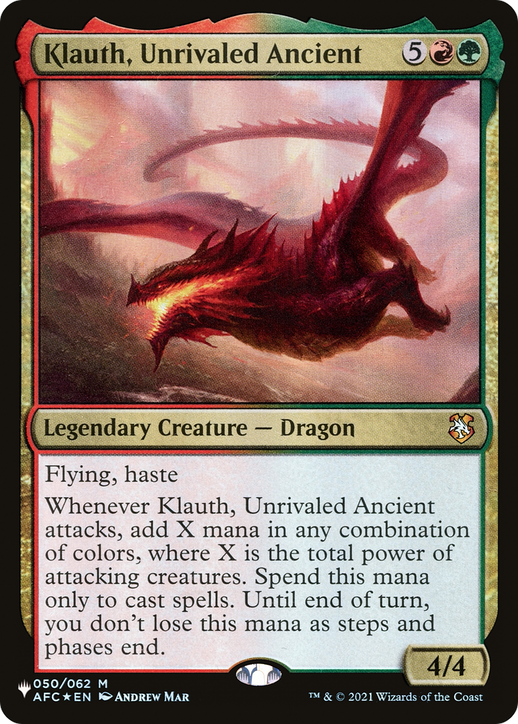 Klauth, Unrivaled Ancient [The List] | Mega City Incorporated