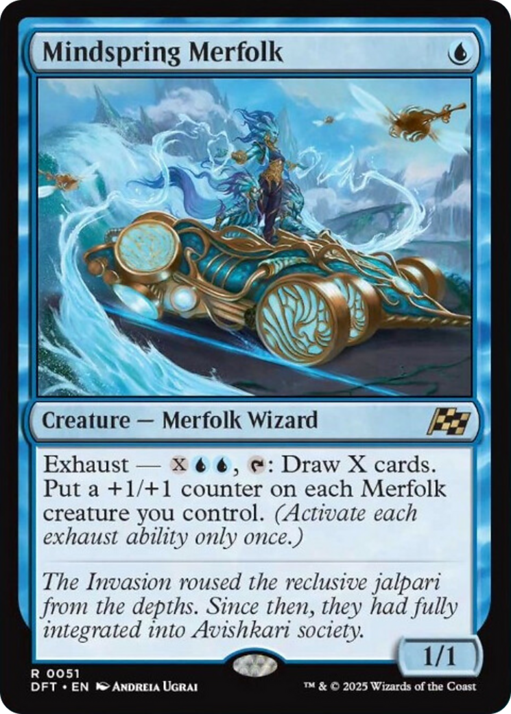 Mindspring Merfolk [Aetherdrift] | Mega City Incorporated