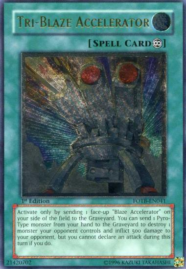 Tri-Blaze Accelerator [FOTB-EN041] Ultimate Rare | Mega City Incorporated