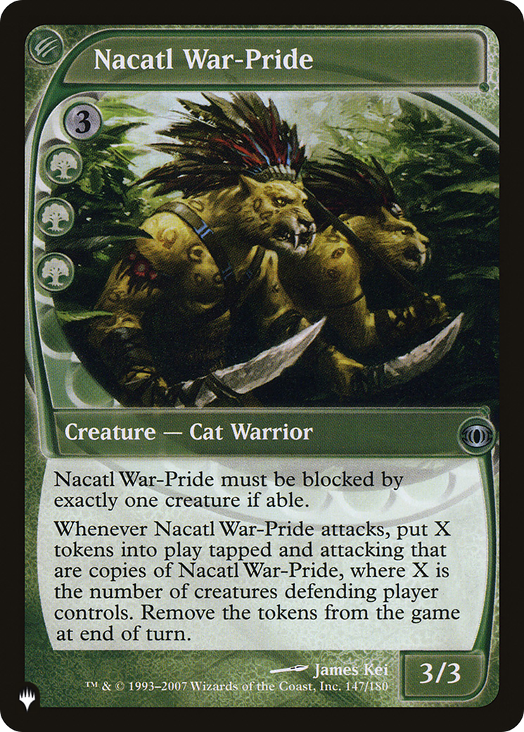 Nacatl War-Pride [The List] | Mega City Incorporated