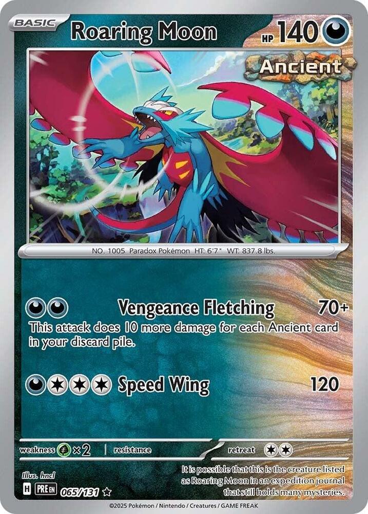 Roaring Moon (065/131) [Scarlet & Violet: Prismatic Evolutions] | Mega City Incorporated