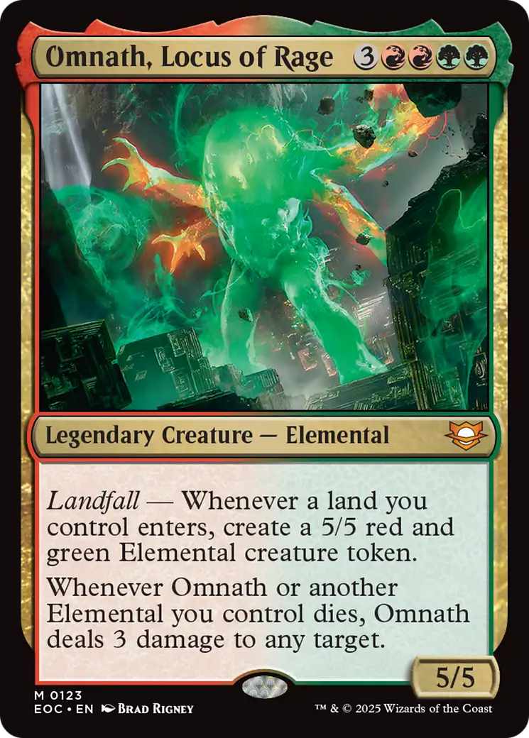 Omnath, Locus of Rage [Edge of Eternities Commander] | Mega City Incorporated