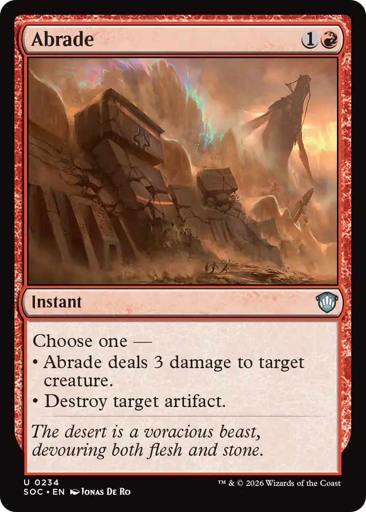 Abrade [Secrets of Strixhaven Commander] | Mega City Incorporated