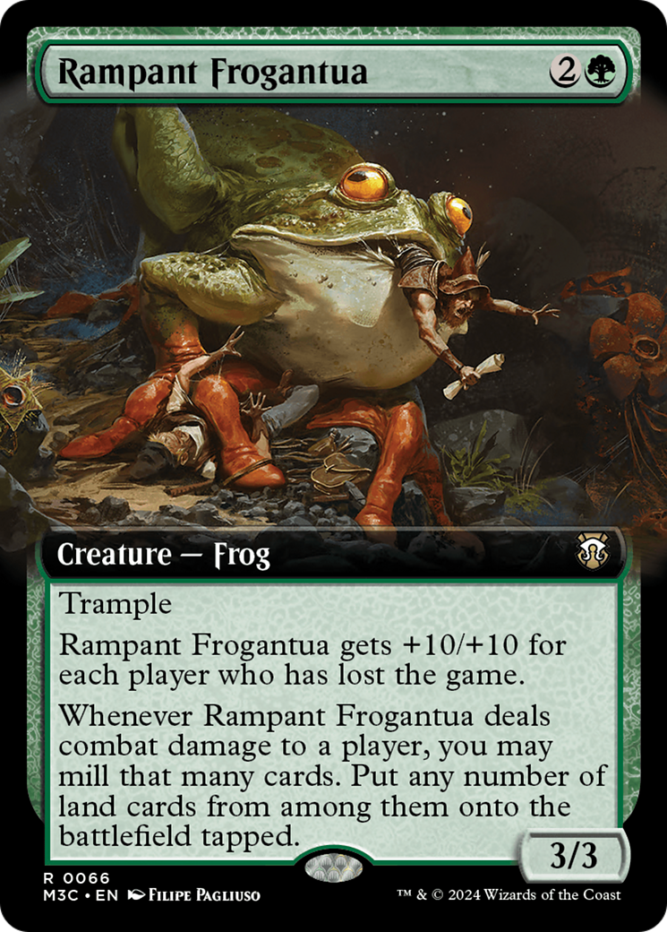 Rampant Frogantua (Extended Art) (Ripple Foil) [Modern Horizons 3 Commander] | Mega City Incorporated