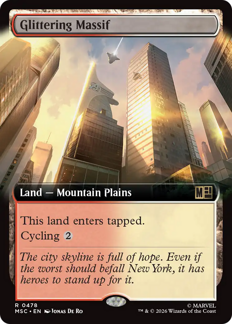Glittering Massif (Extended Art) [Marvel Super Heroes Commander] | Mega City Incorporated