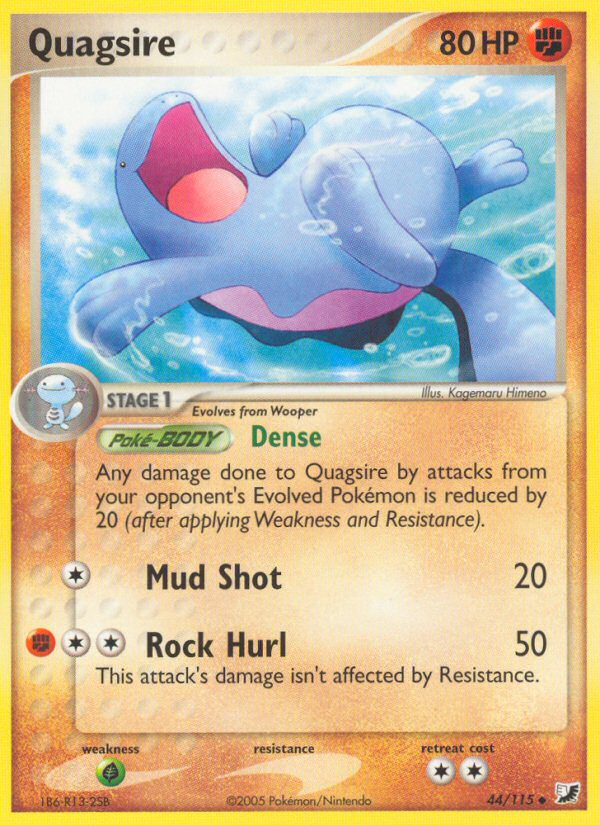 Quagsire (44/115) [EX: Unseen Forces] | Mega City Incorporated