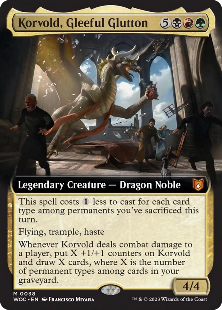 Korvold, Gleeful Glutton (Extended Art) [Wilds of Eldraine Commander] | Mega City Incorporated