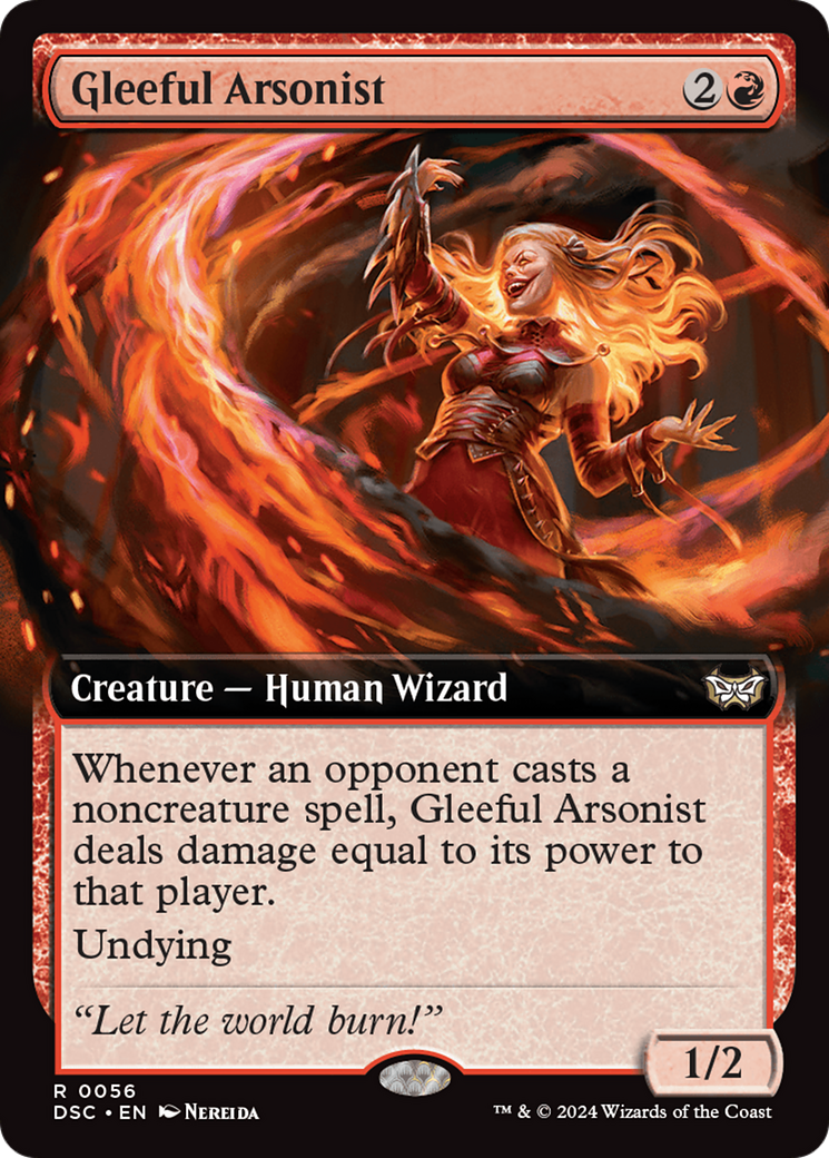 Gleeful Arsonist (Extended Art) [Duskmourn: House of Horror Commander] | Mega City Incorporated