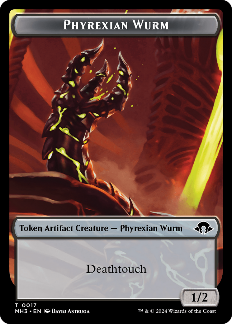 Phyrexian Wurm Token (0017) [Modern Horizons 3 Tokens] | Mega City Incorporated