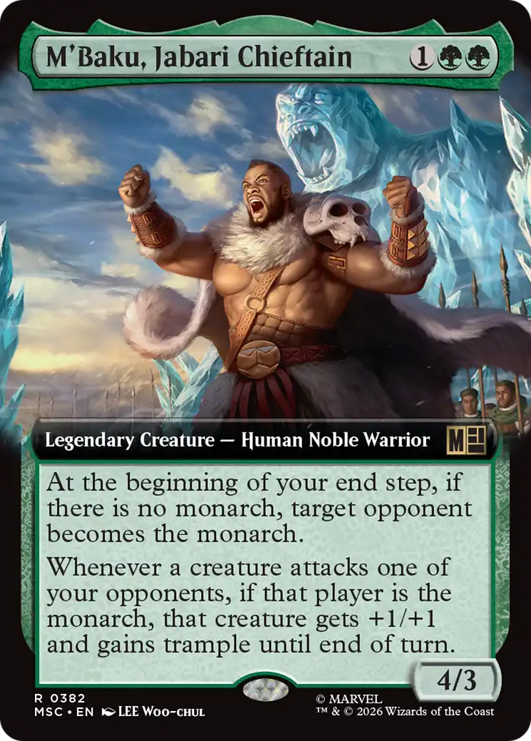 M'Baku, Jabari Chieftain (Extended Art) [Marvel Super Heroes Commander] | Mega City Incorporated