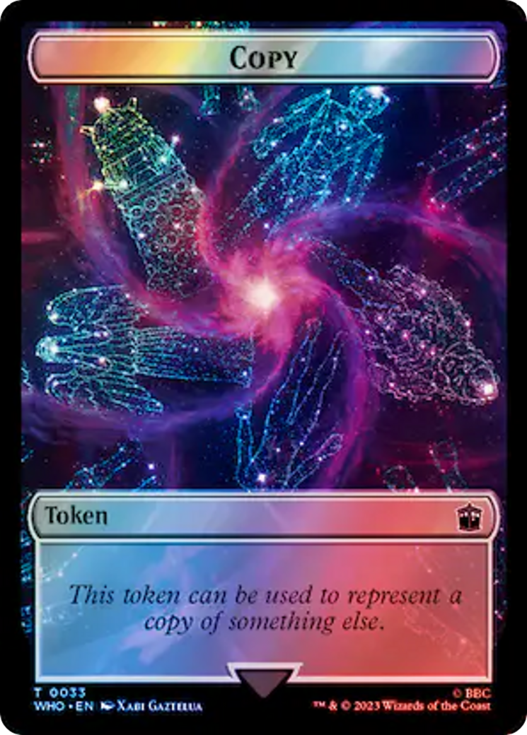 Copy // Clue (0055) Double-Sided Token (Surge Foil) [Doctor Who Tokens] | Mega City Incorporated