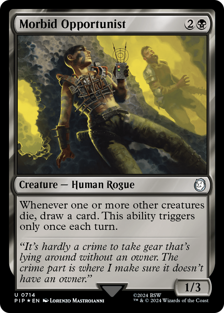 Morbid Opportunist (Surge Foil) [Fallout] | Mega City Incorporated