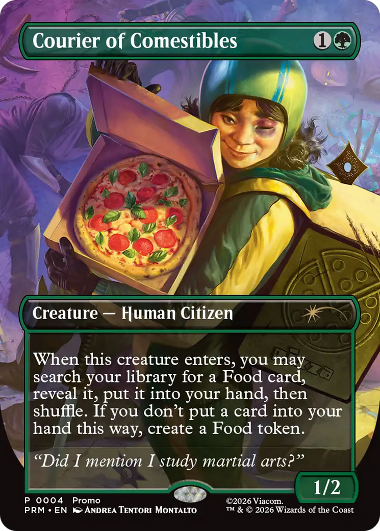Courier of Comestibles (Borderless) [Wizards Play Network 2026] | Mega City Incorporated