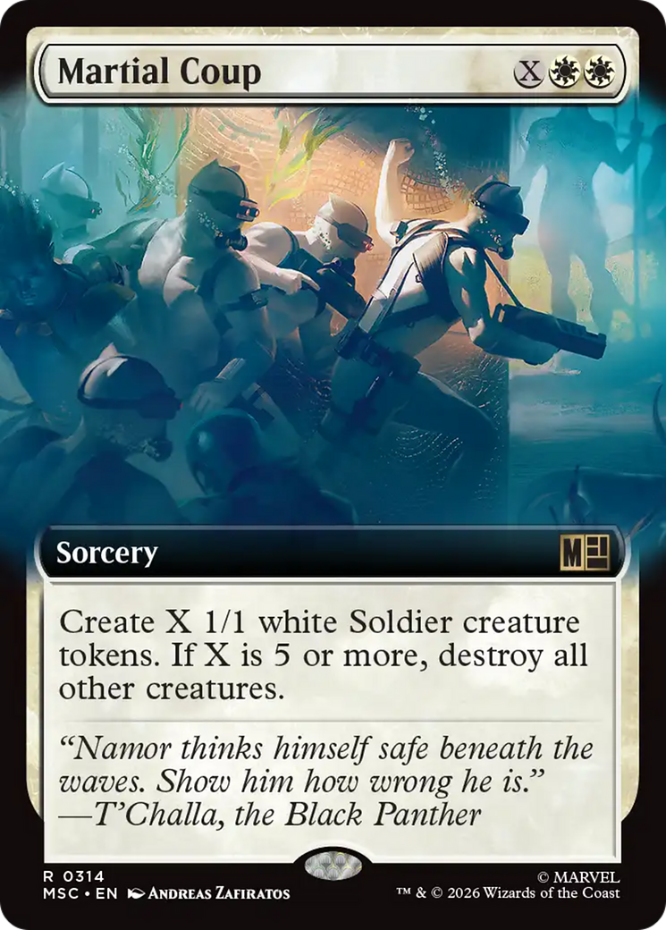 Martial Coup (Extended Art) [Marvel Super Heroes Commander] | Mega City Incorporated