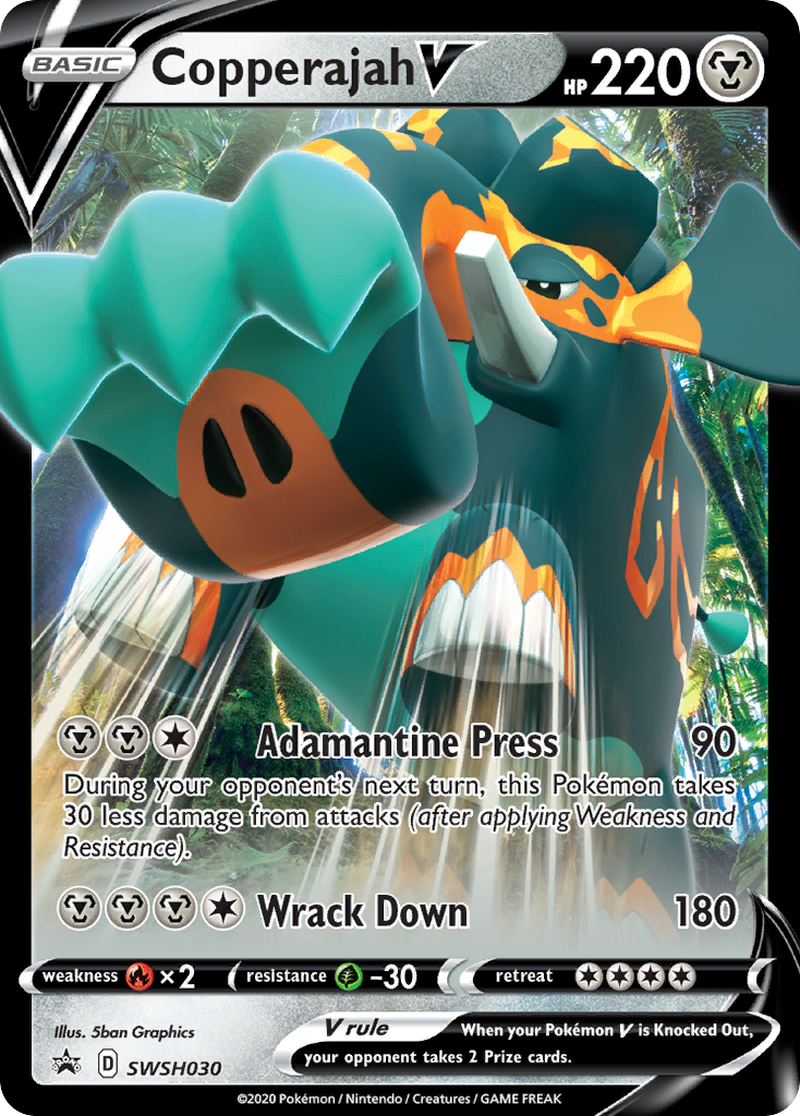 Copperajah V (SWSH030) (Jumbo Card) [Sword & Shield: Black Star Promos] | Mega City Incorporated
