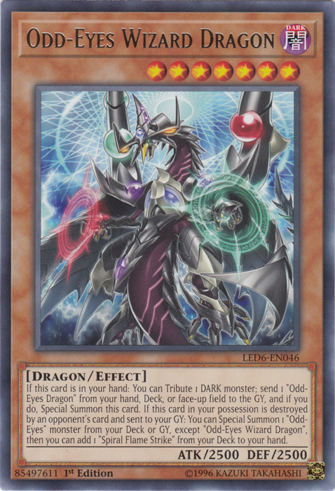 Odd-Eyes Wizard Dragon [LED6-EN046] Rare | Mega City Incorporated