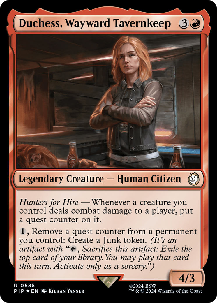 Duchess, Wayward Tavernkeep (Surge Foil) [Fallout] | Mega City Incorporated