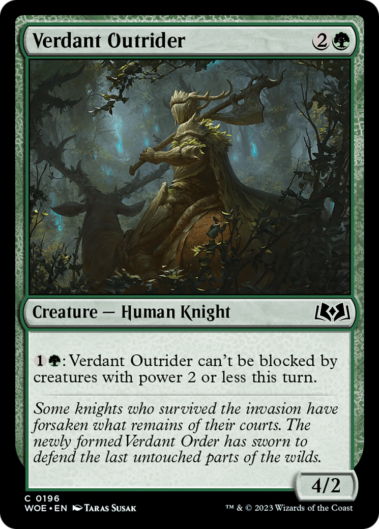 Verdant Outrider [Wilds of Eldraine] | Mega City Incorporated