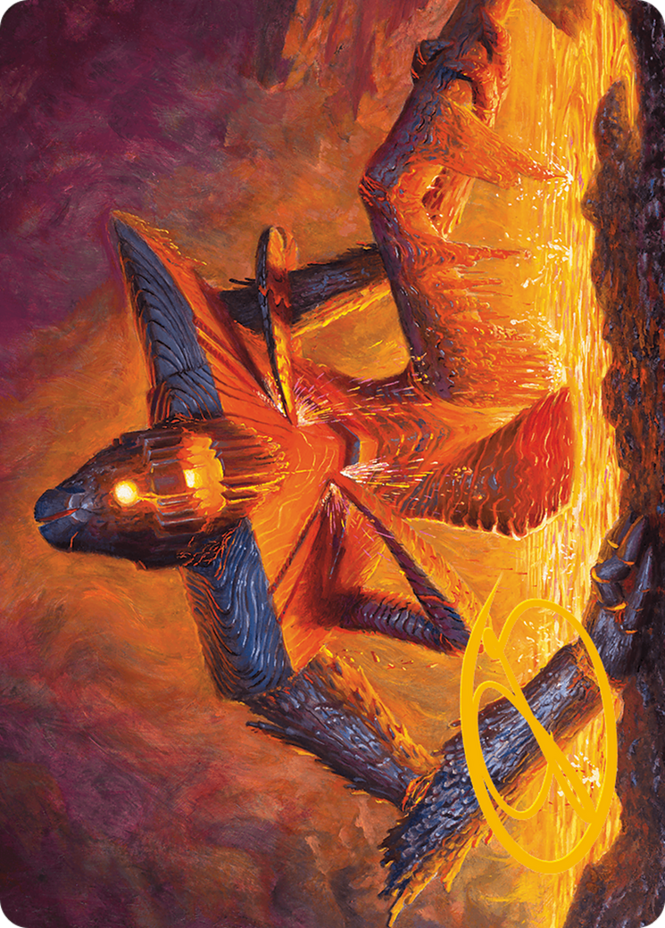 Molten Gatekeeper Art Card (Gold-Stamped Signature) [Modern Horizons 3 Art Series] | Mega City Incorporated