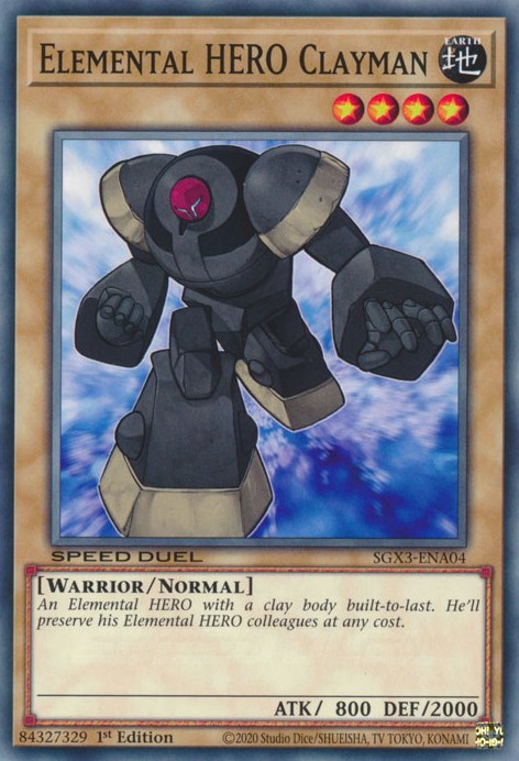 Elemental HERO Clayman [SGX3-ENA04] Common | Mega City Incorporated