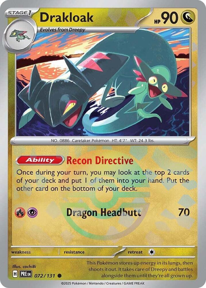 Drakloak (072/131) (Poke Ball Pattern) [Scarlet & Violet: Prismatic Evolutions] | Mega City Incorporated