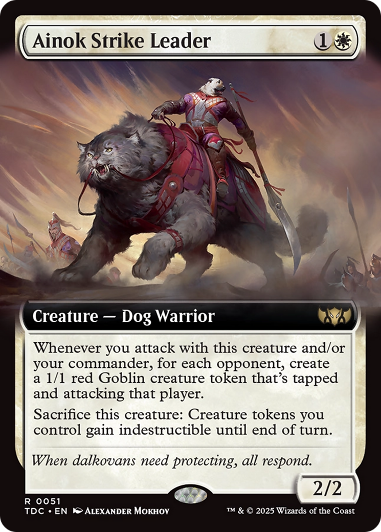 Ainok Strike Leader (Extended Art) [Tarkir: Dragonstorm Commander] | Mega City Incorporated