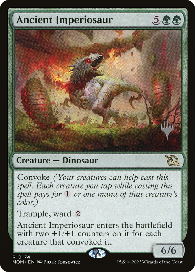 Ancient Imperiosaur (Promo Pack) [March of the Machine Promos] | Mega City Incorporated