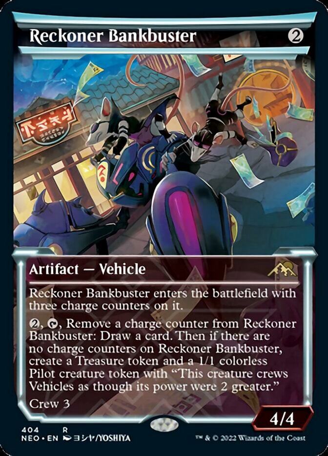 Reckoner Bankbuster (Showcase Soft Glow) [Kamigawa: Neon Dynasty] | Mega City Incorporated