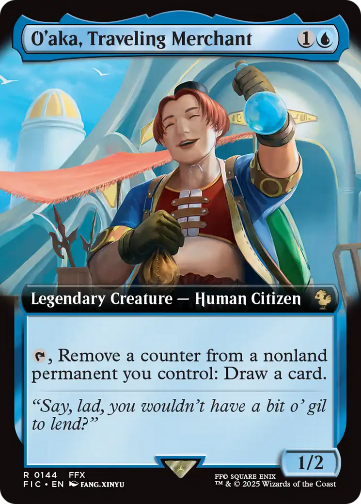 O'aka, Traveling Merchant (Extended Art) [FINAL FANTASY Commander] | Mega City Incorporated