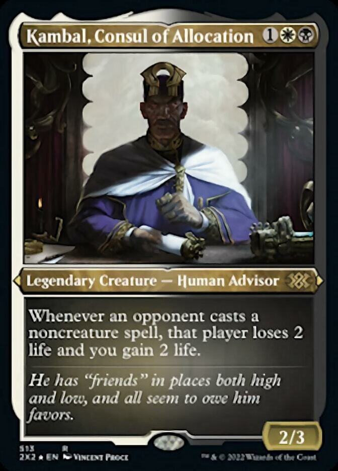 Kambal, Consul of Allocation (Foil Etched) [Double Masters 2022] | Mega City Incorporated