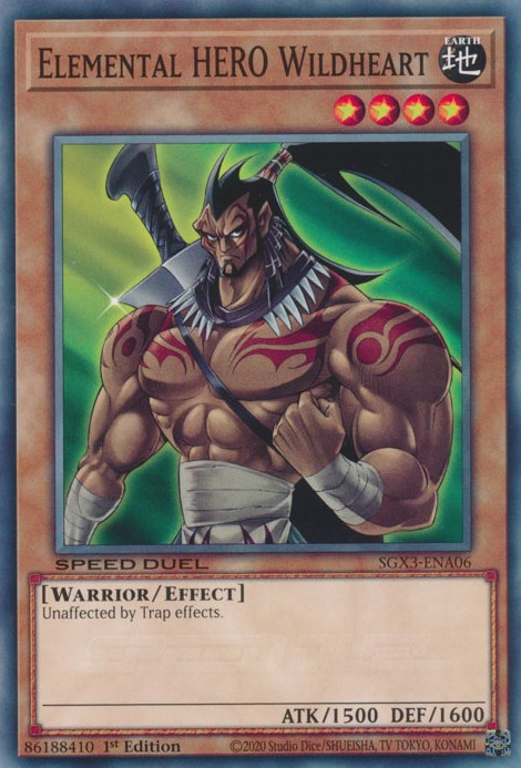 Elemental HERO Wildheart [SGX3-ENA06] Common | Mega City Incorporated