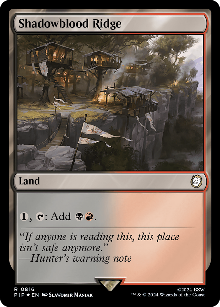 Shadowblood Ridge (Surge Foil) [Fallout] | Mega City Incorporated
