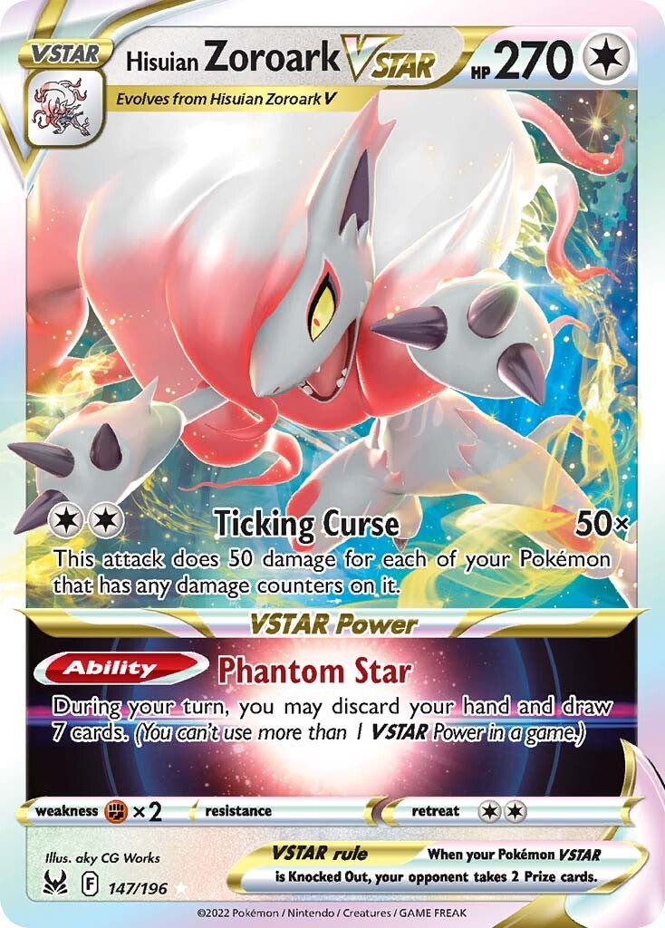 Hisuian Zoroark VSTAR (147/196) [Sword & Shield: Lost Origin] | Mega City Incorporated