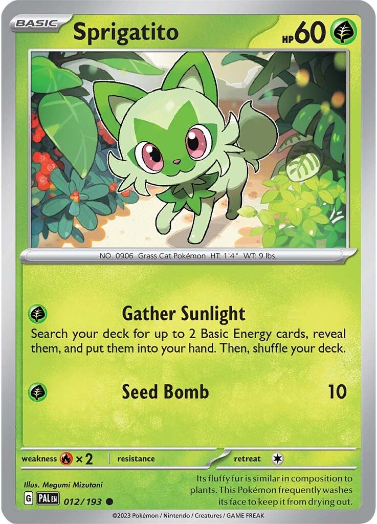 Sprigatito (012/193) [Scarlet & Violet: Paldea Evolved] | Mega City Incorporated